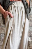 Lindin Linen Blend Dart Barrel Pant Washed Sandstone
